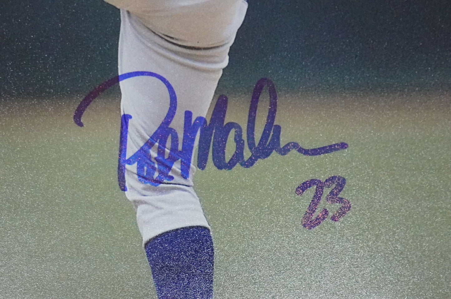 PAT MAHOMES SR. TEXAS RANGERS SIGNED 8x10 PHOTO Twins Chiefs BAS COA