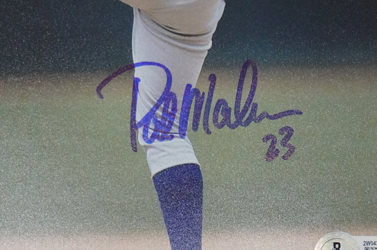 PAT MAHOMES SR. TEXAS RANGERS SIGNED 8x10 PHOTO Twins Chiefs BAS COA