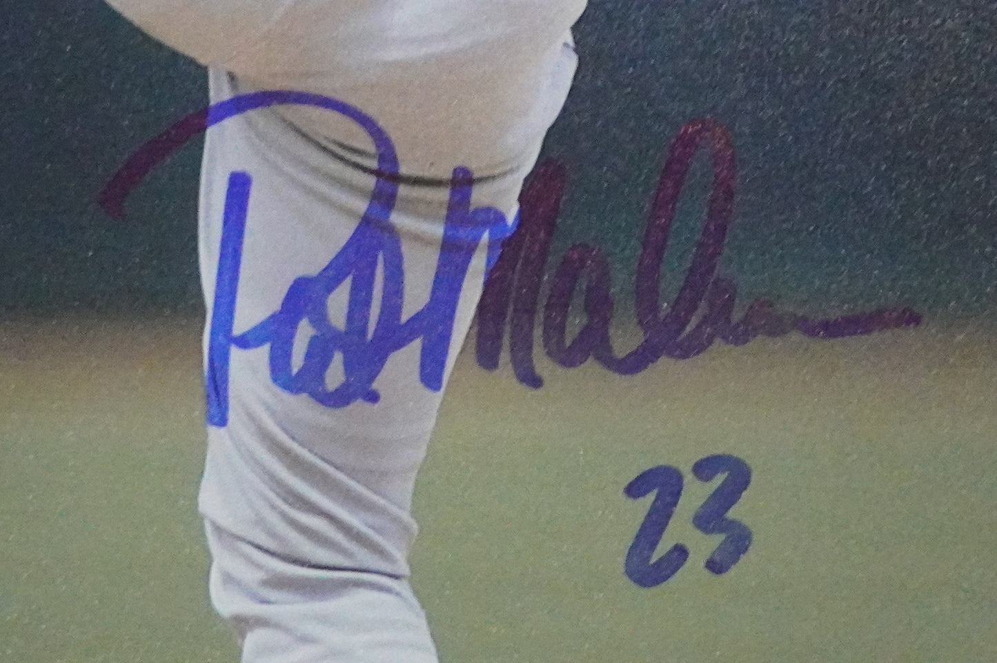 PAT MAHOMES SR. TEXAS RANGERS SIGNED 8x10 PHOTO Twins Chiefs BAS COA