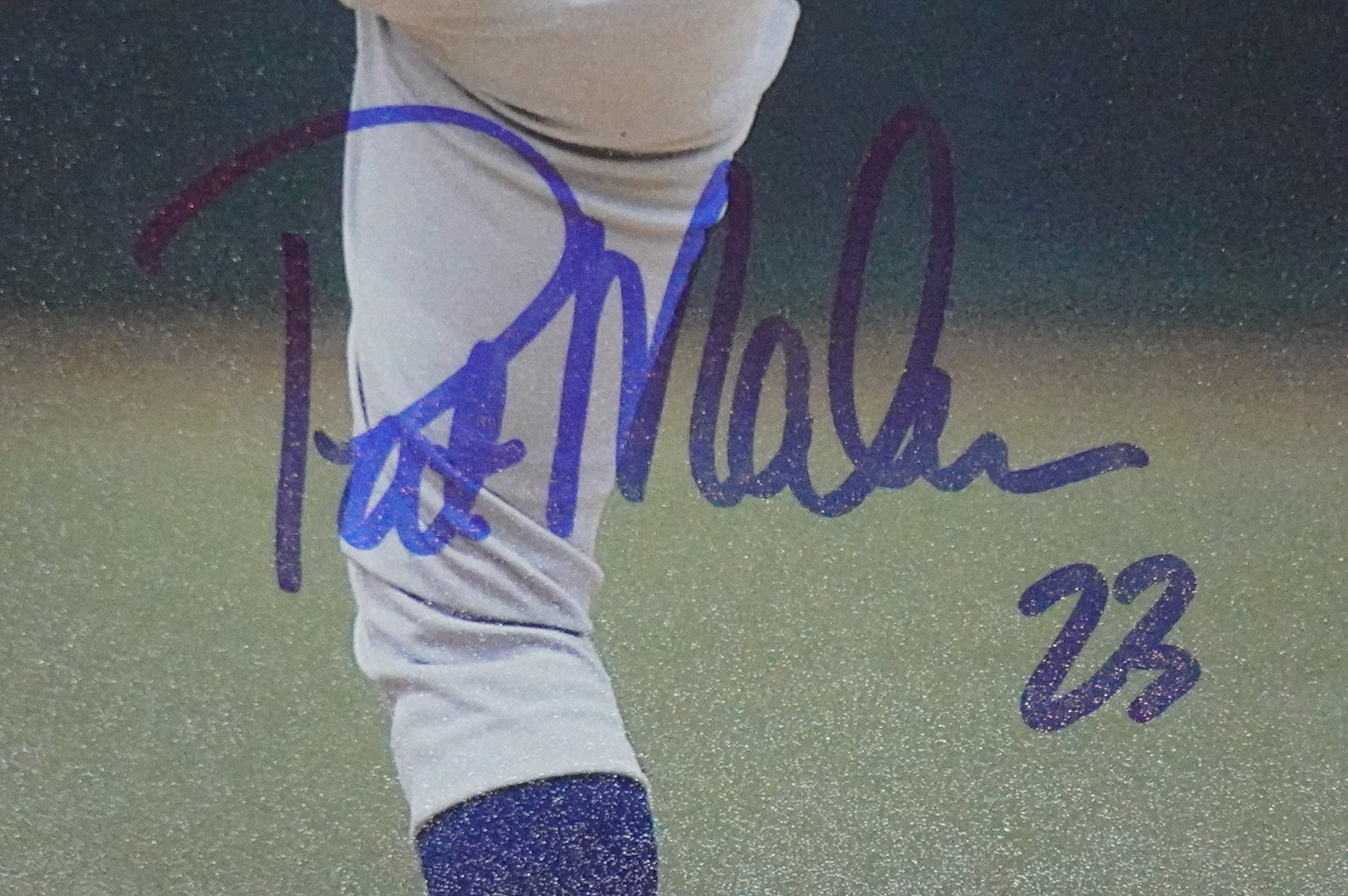 PAT MAHOMES SR. TEXAS RANGERS SIGNED 8x10 PHOTO Twins Chiefs BAS COA