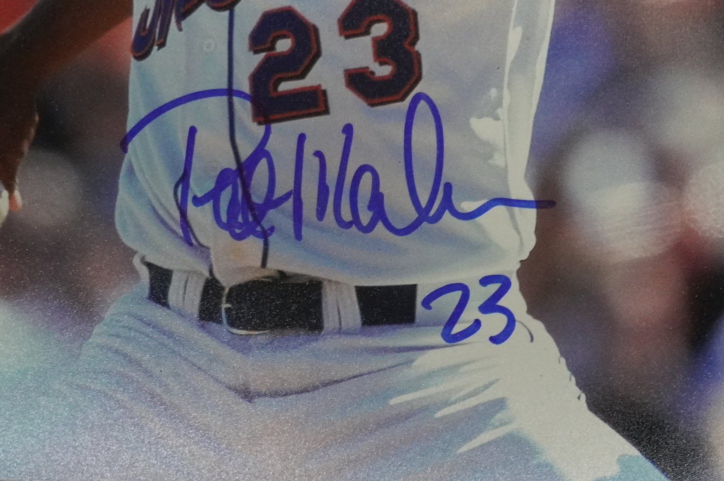 PAT MAHOMES SR. NEW YORK METS SIGNED 8x10 w/GO METS Cubs Rangers BAS COA