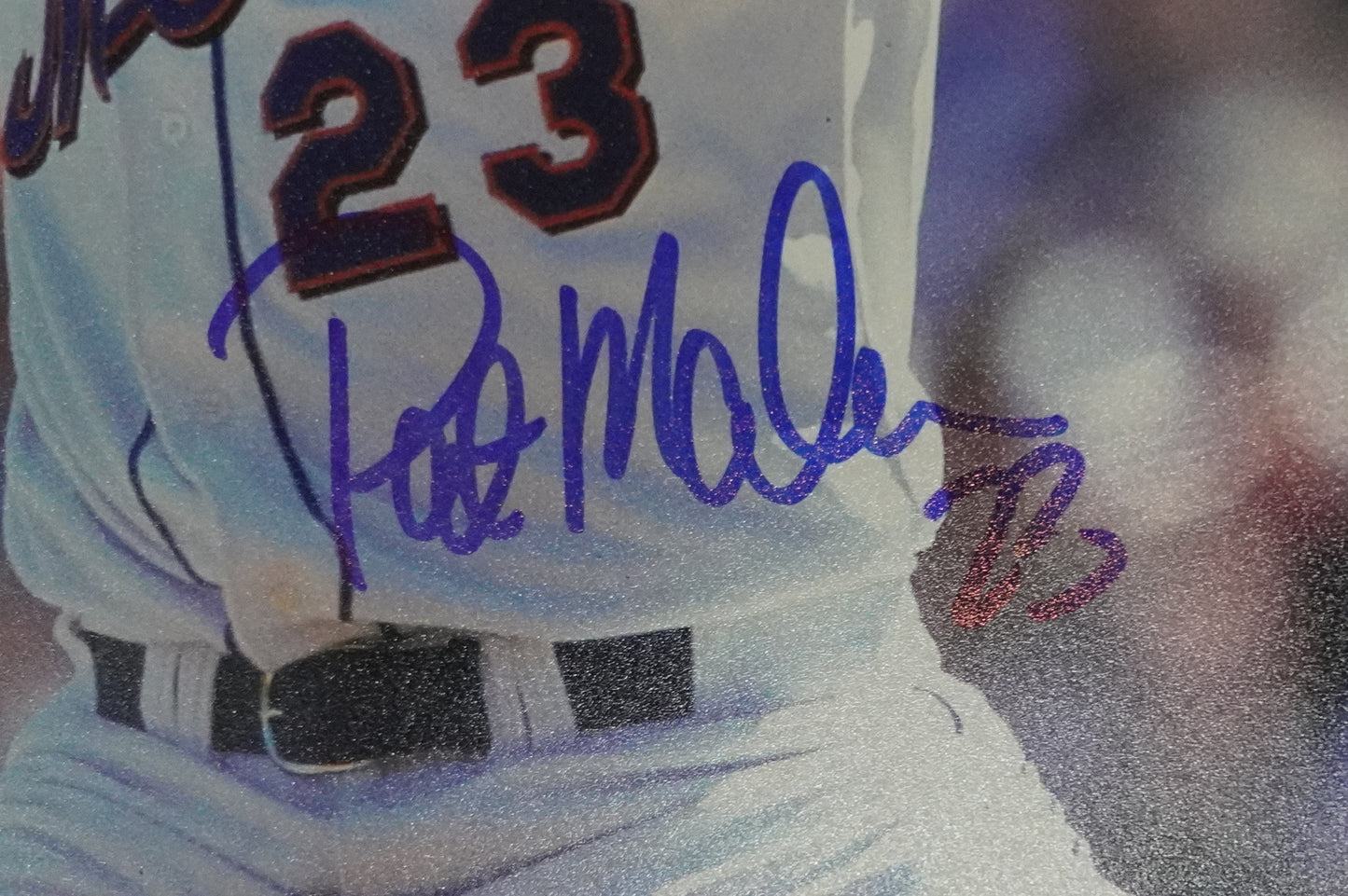 PAT MAHOMES SR. NEW YORK METS SIGNED 8x10 w/GO METS Cubs Rangers BAS COA