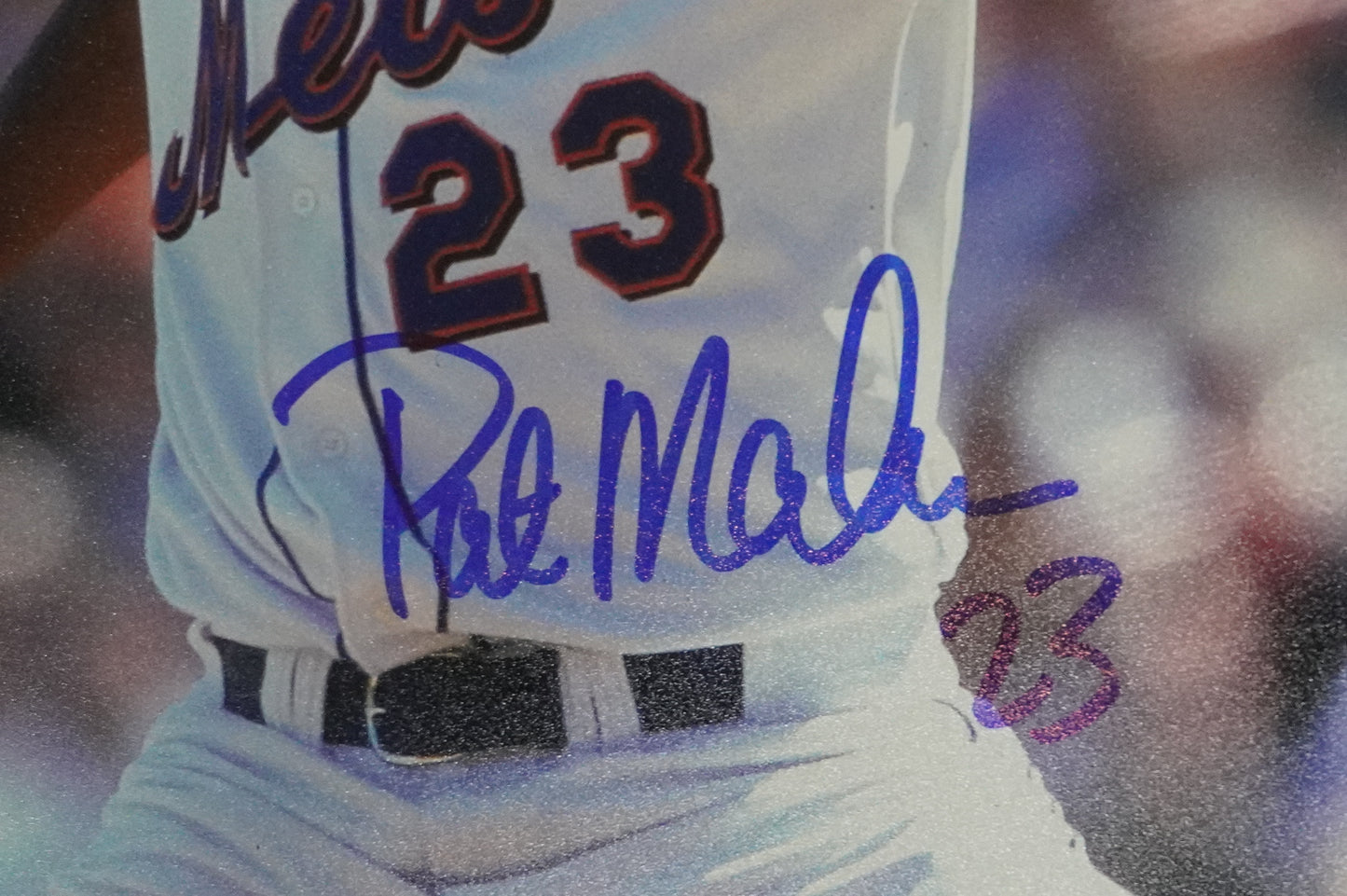 PAT MAHOMES SR. NEW YORK METS SIGNED 8x10 w/GO METS Cubs Rangers BAS COA