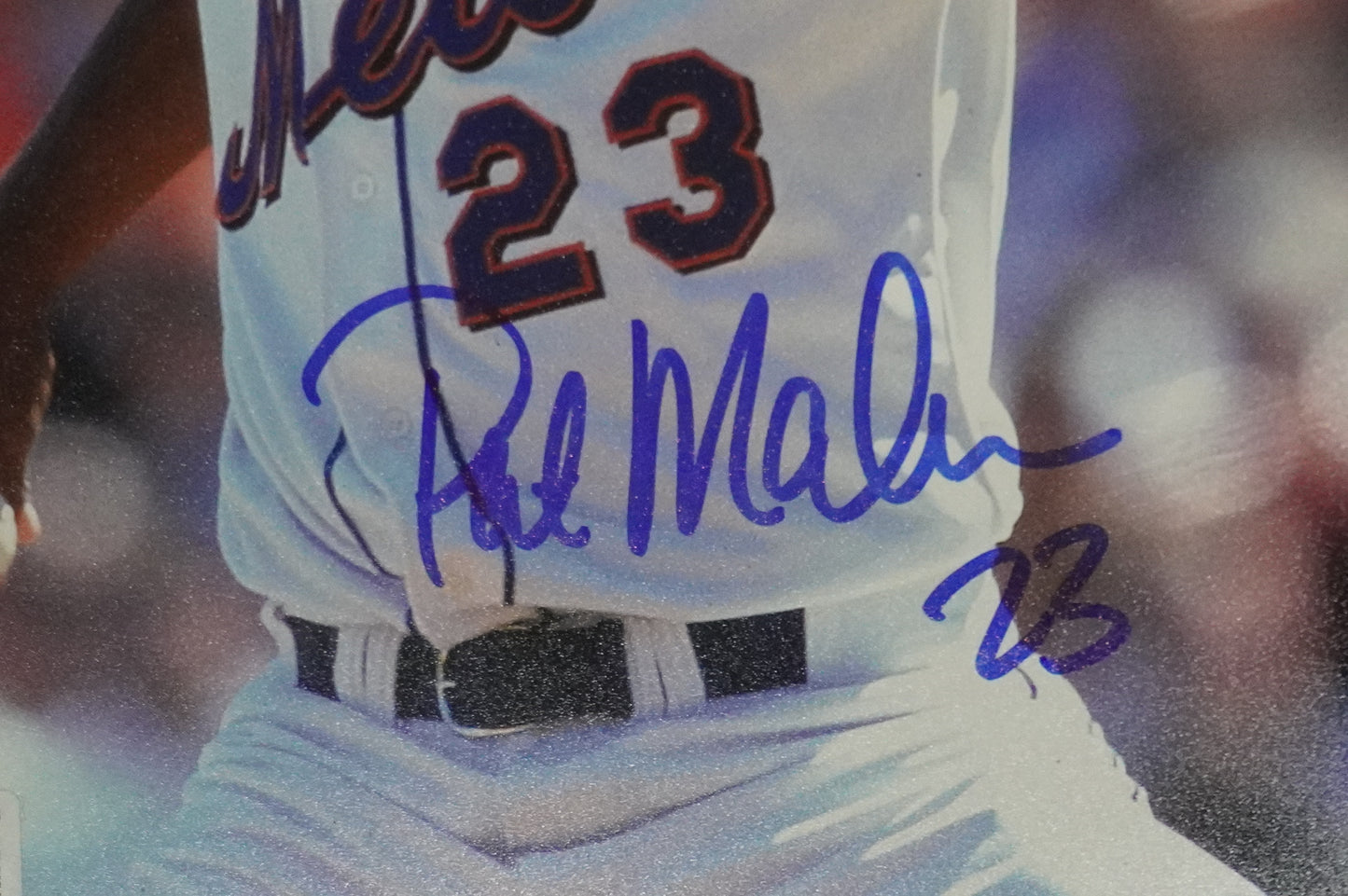 PAT MAHOMES SR. NEW YORK METS SIGNED 8x10 w/GO METS Cubs Rangers BAS COA