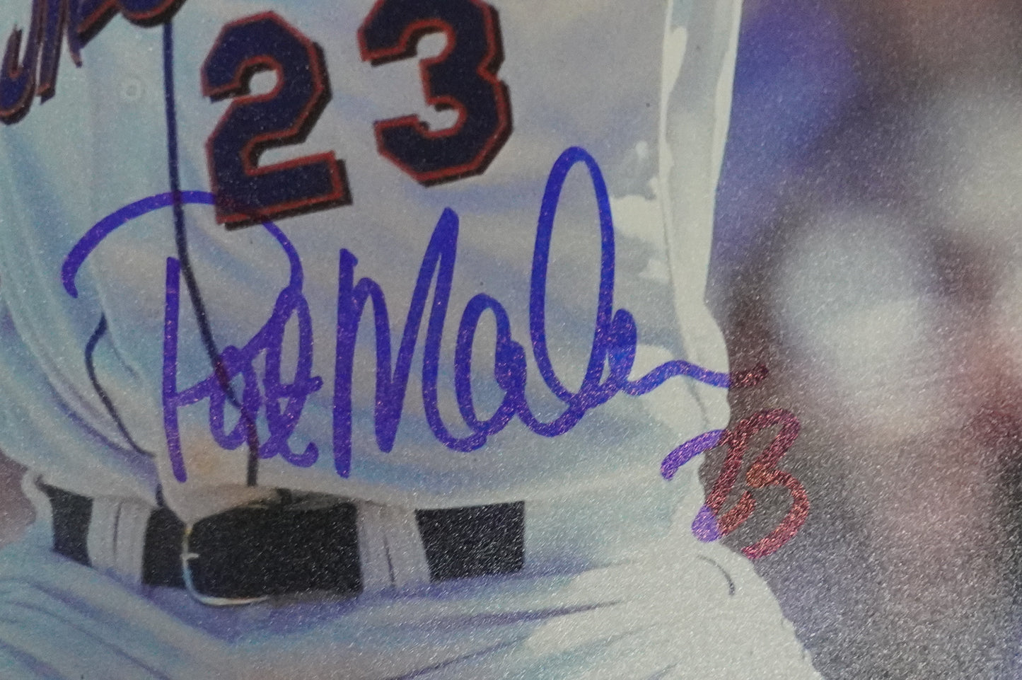 PAT MAHOMES SR. NEW YORK METS SIGNED 8x10 w/GO METS Cubs Rangers BAS COA