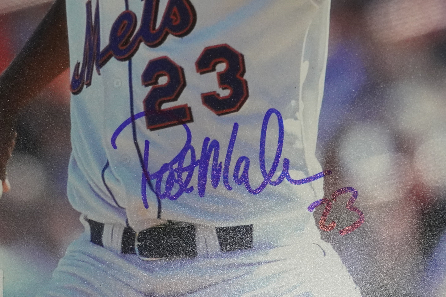 PAT MAHOMES SR. NEW YORK METS SIGNED 8x10 w/GO METS Cubs Rangers BAS COA