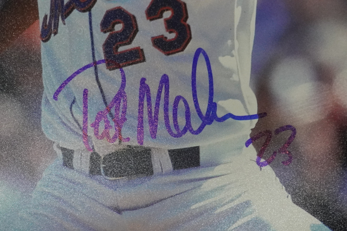 PAT MAHOMES SR. NEW YORK METS SIGNED 8x10 w/GO METS Cubs Rangers BAS COA