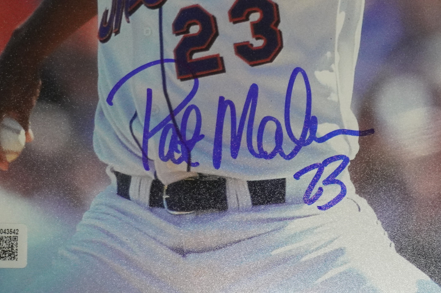 PAT MAHOMES SR. NEW YORK METS SIGNED 8x10 w/GO METS Cubs Rangers BAS COA