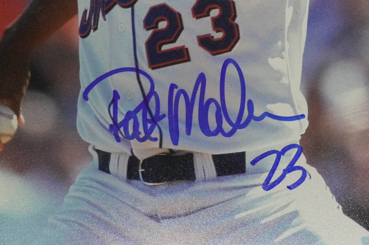 PAT MAHOMES SR. NEW YORK METS SIGNED 8x10 w/GO METS Cubs Rangers BAS COA
