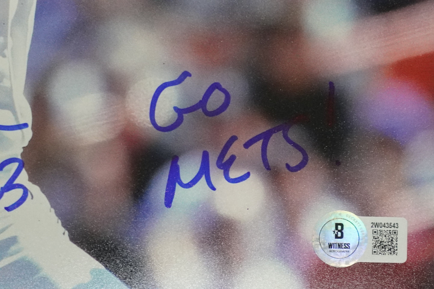 PAT MAHOMES SR. NEW YORK METS SIGNED 8x10 w/GO METS Cubs Rangers BAS COA
