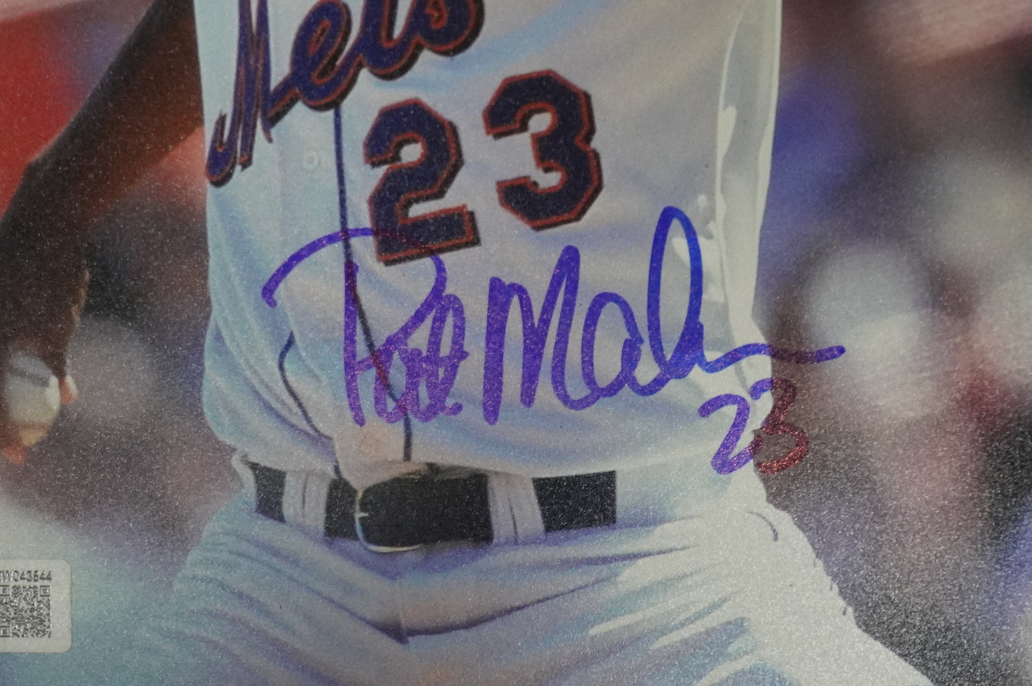 PAT MAHOMES SR. NEW YORK METS SIGNED 8x10 w/GO METS Cubs Rangers BAS COA