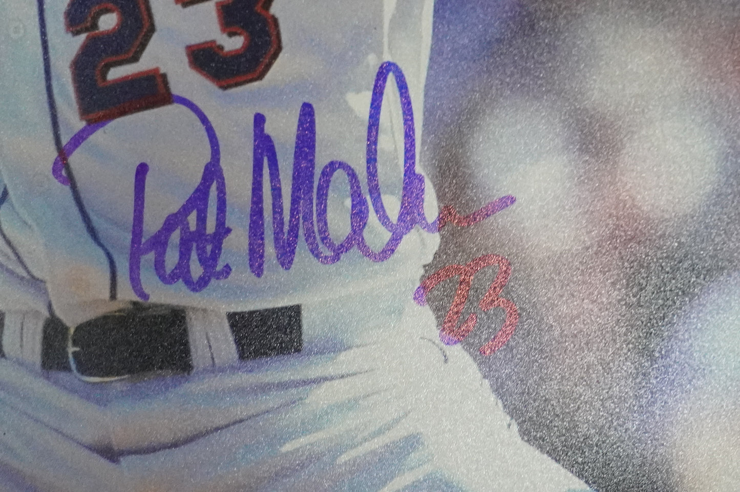 PAT MAHOMES SR. NEW YORK METS SIGNED 8x10 w/GO METS Cubs Rangers BAS COA