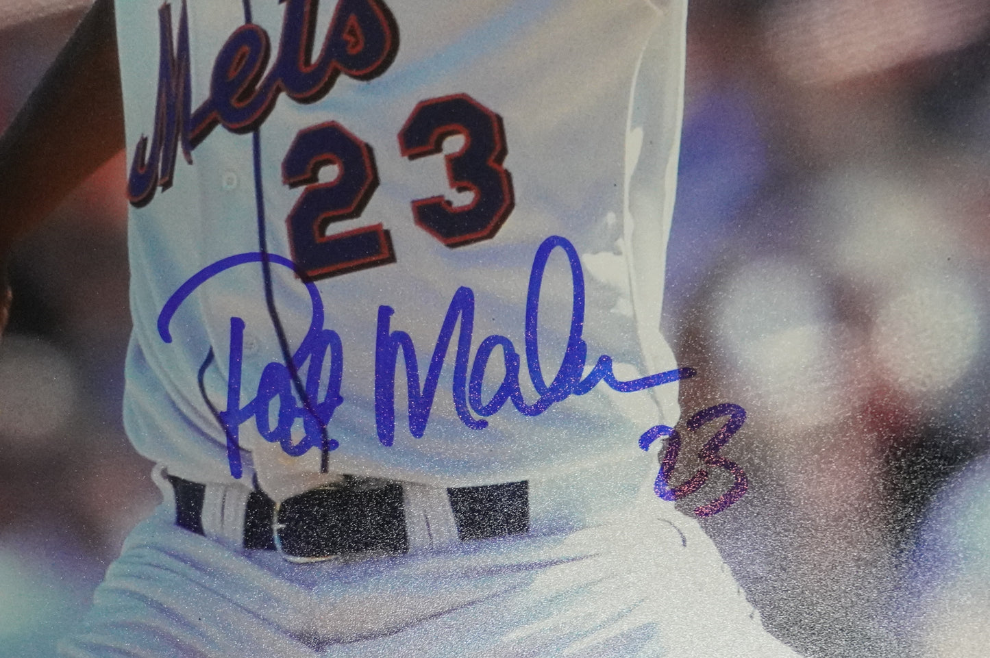 PAT MAHOMES SR. NEW YORK METS SIGNED 8x10 w/GO METS Cubs Rangers BAS COA