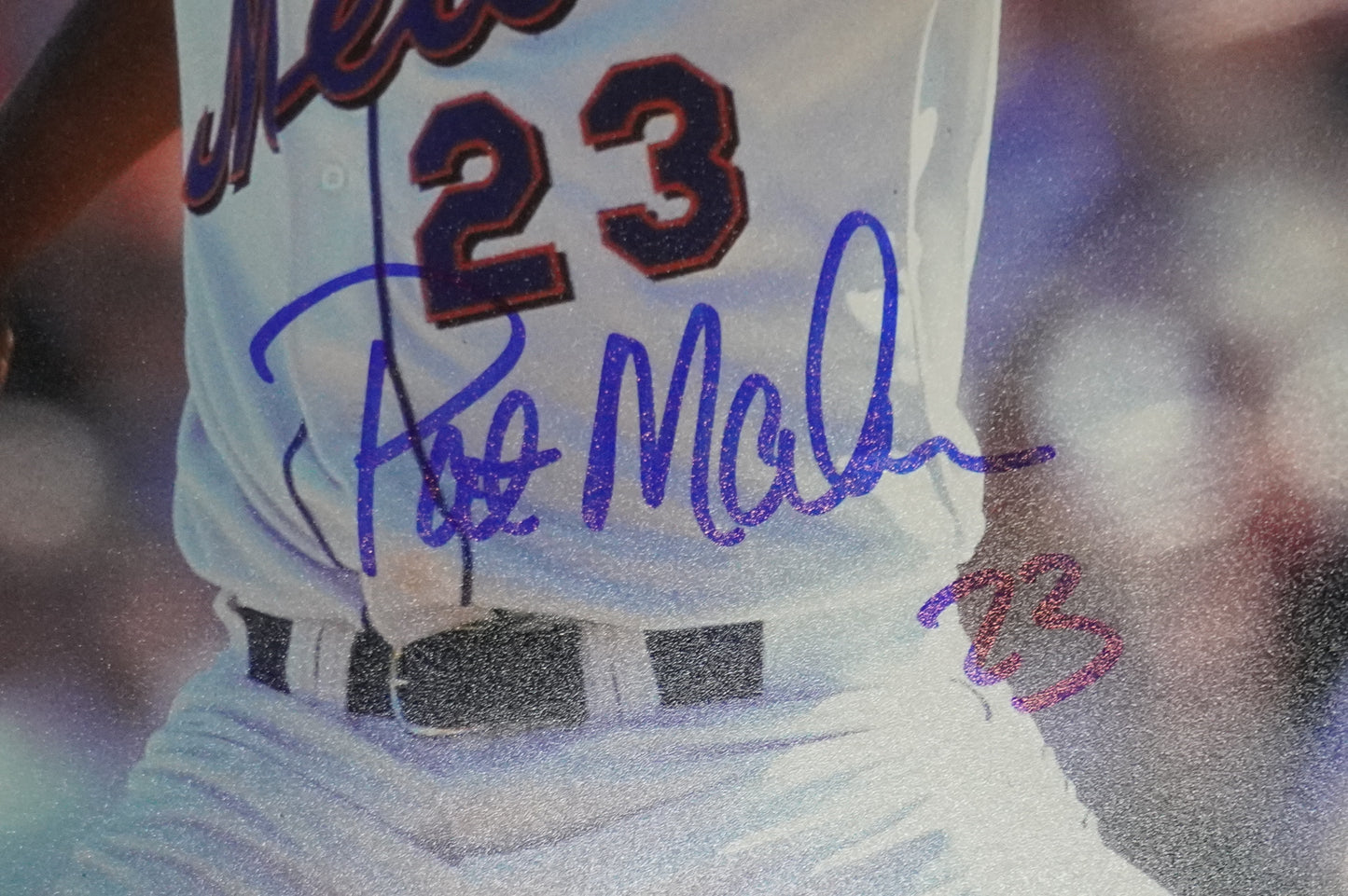 PAT MAHOMES SR. NEW YORK METS SIGNED 8x10 w/GO METS Cubs Rangers BAS COA