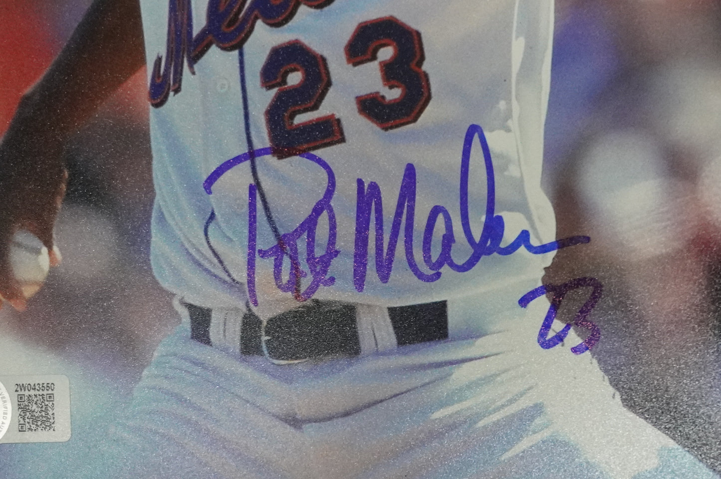 PAT MAHOMES SR. NEW YORK METS SIGNED 8x10 w/GO METS Cubs Rangers BAS COA