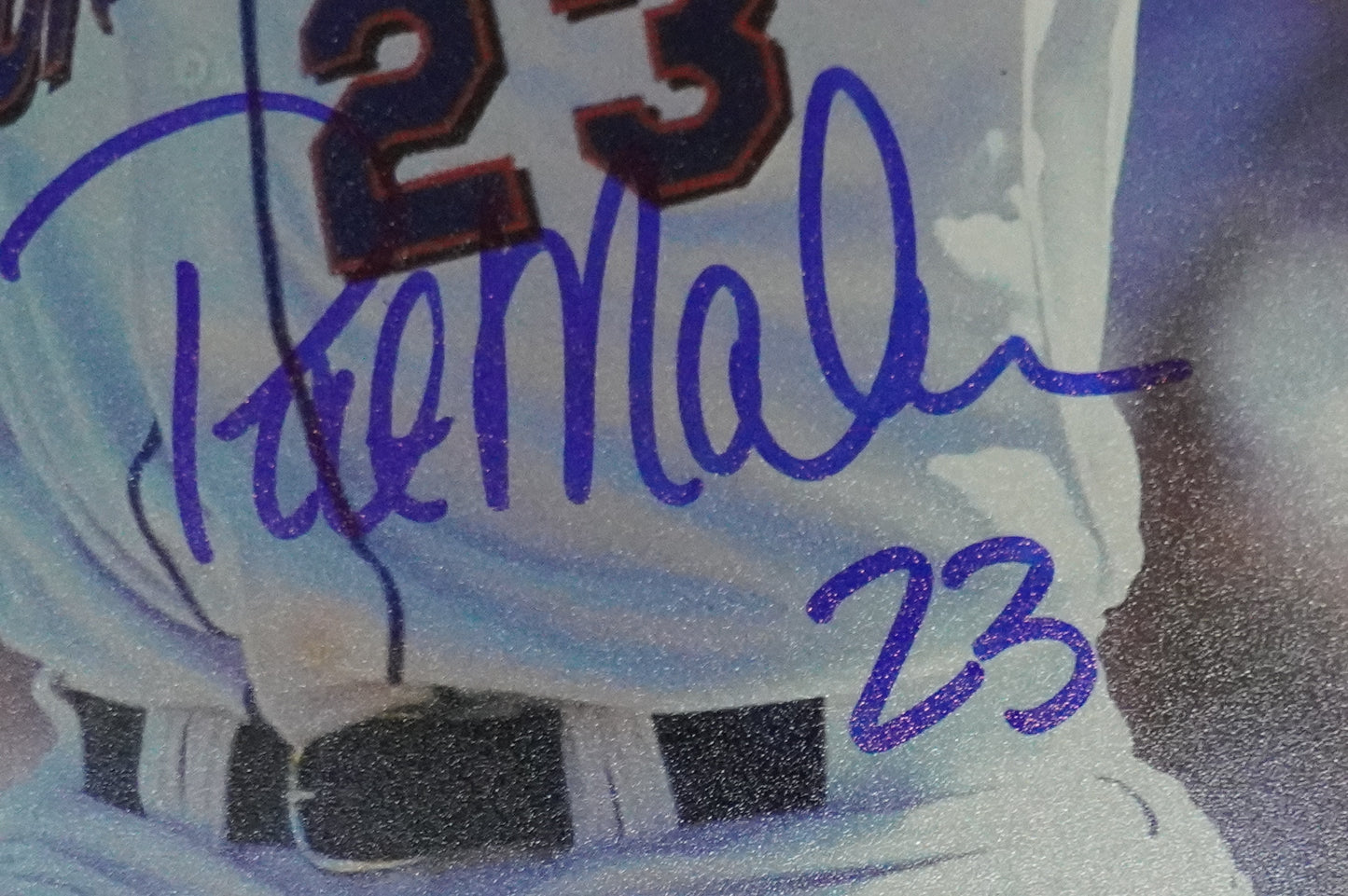 PAT MAHOMES SR. NEW YORK METS SIGNED 8x10 w/GO METS Cubs Rangers BAS COA