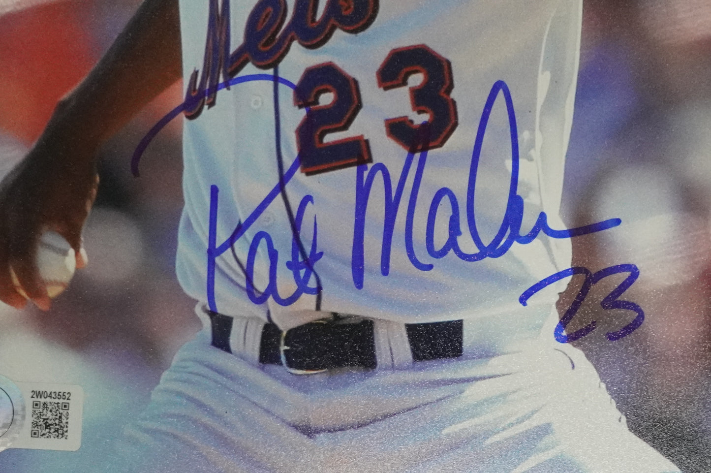 PAT MAHOMES SR. NEW YORK METS SIGNED 8x10 w/GO METS Cubs Rangers BAS COA