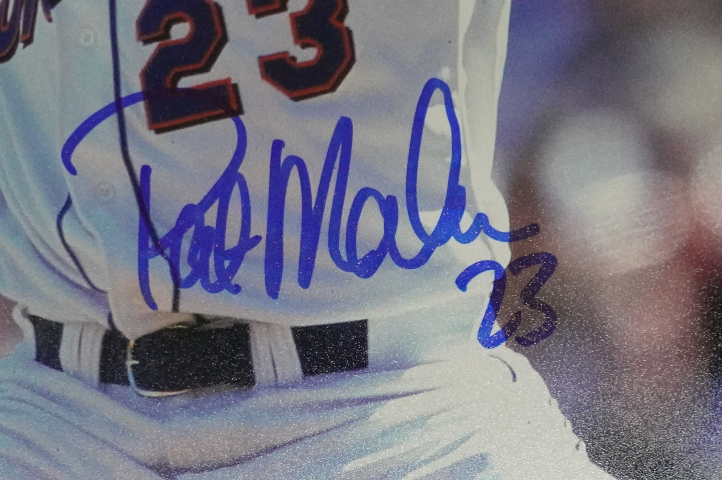 PAT MAHOMES SR. NEW YORK METS SIGNED 8x10 w/GO METS Cubs Rangers BAS COA