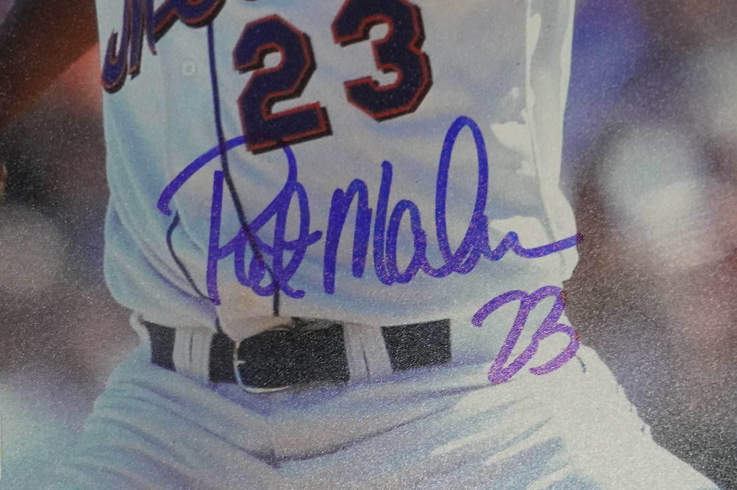 PAT MAHOMES SR. NEW YORK METS SIGNED 8x10 w/GO METS Cubs Rangers BAS COA