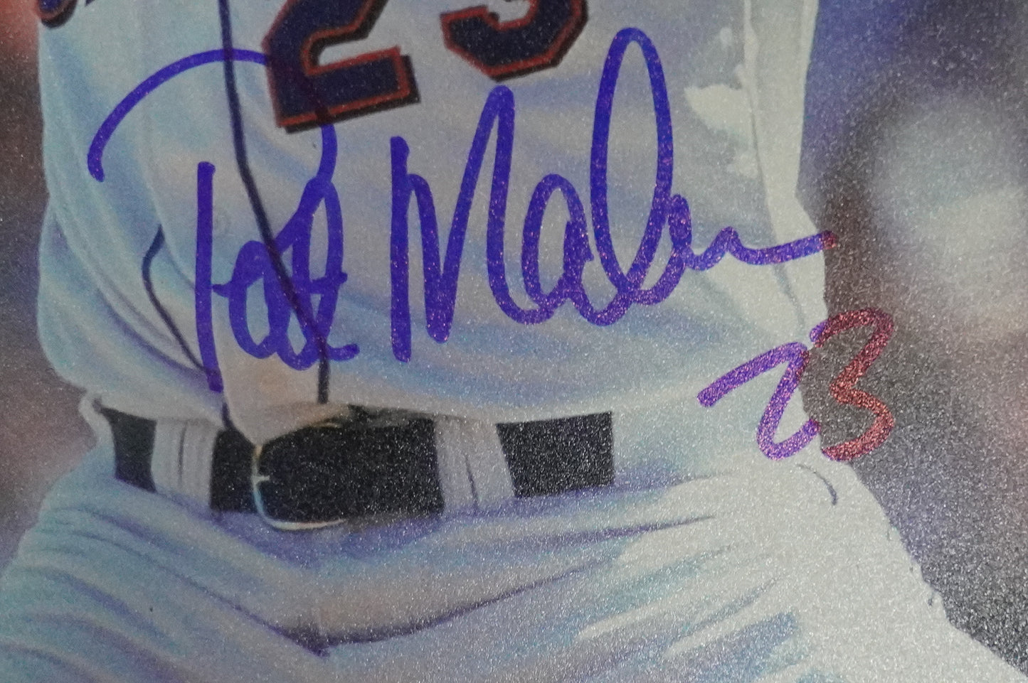 PAT MAHOMES SR. NEW YORK METS SIGNED 8x10 w/GO METS Cubs Rangers BAS COA