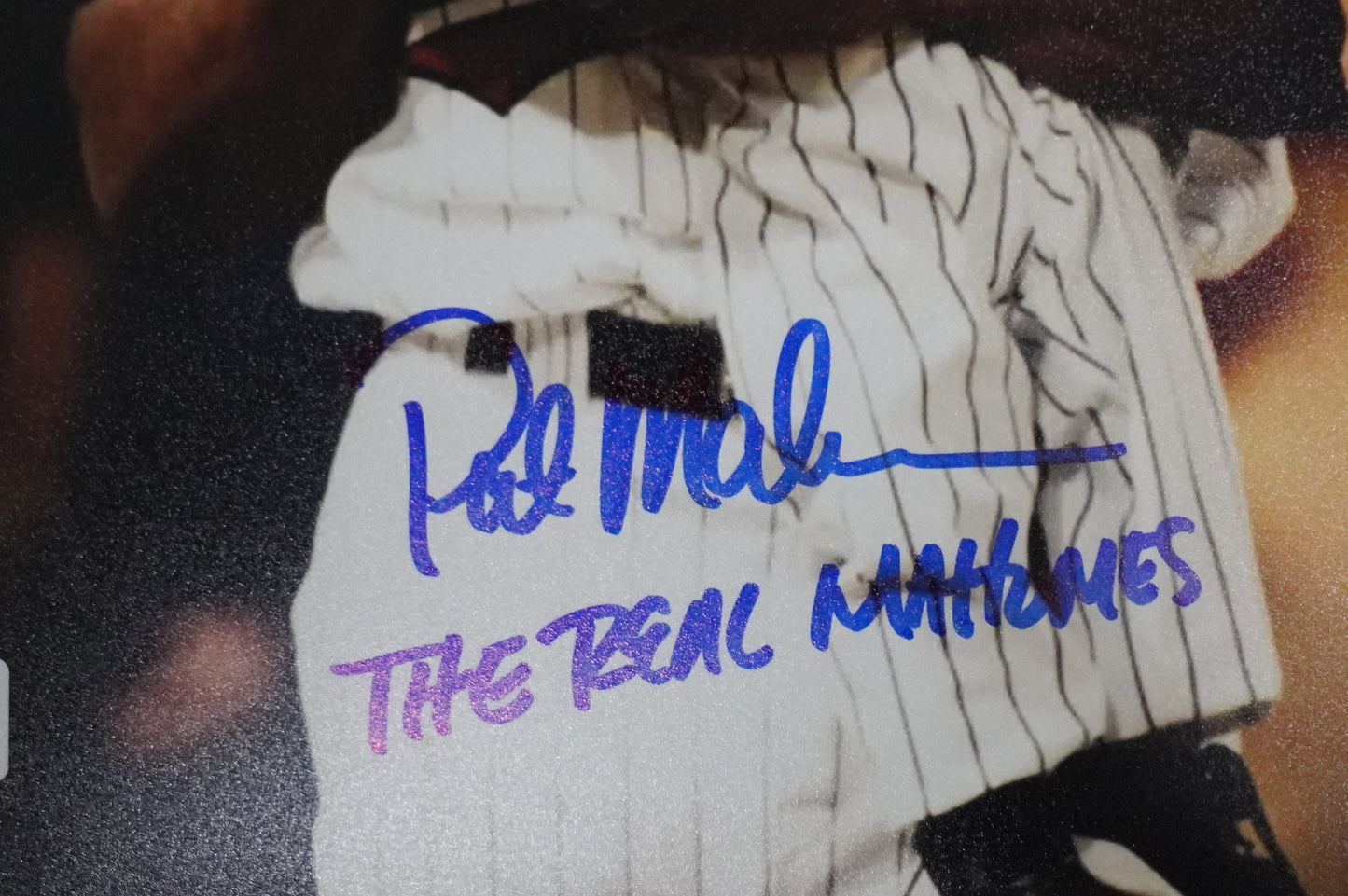 PAT PATRICK MAHOMES SR. SIGNED 8x10 PHOTO w/THE REAL Twins BAS COA