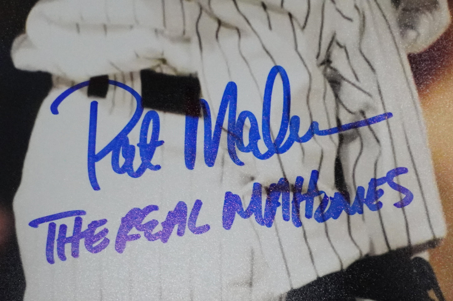PAT PATRICK MAHOMES SR. SIGNED 8x10 PHOTO w/THE REAL Twins BAS COA