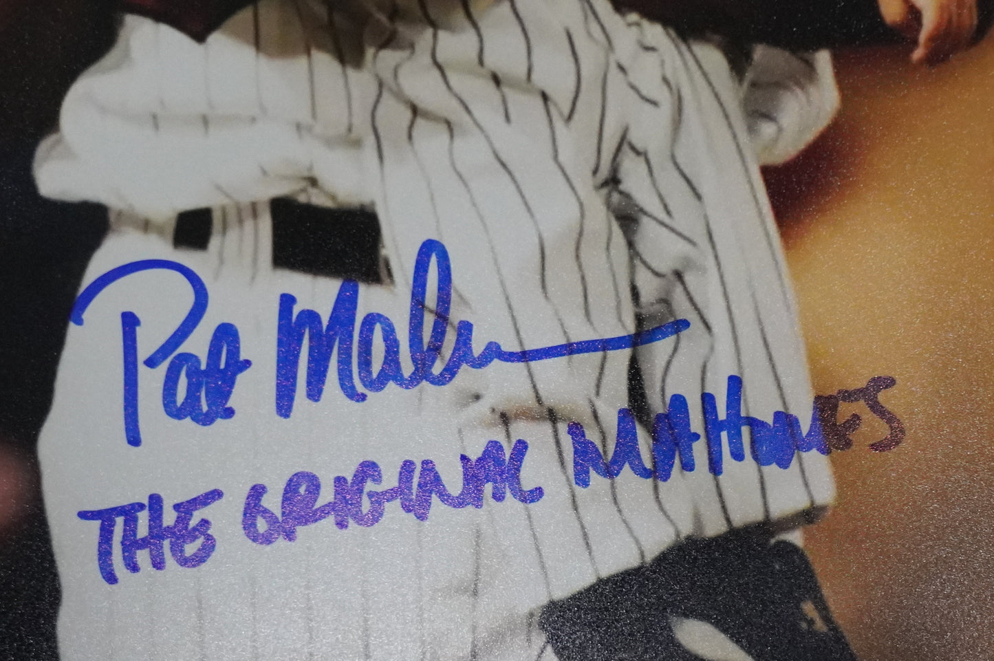 PAT PATRICK MAHOMES SR. SIGNED 8x10 PHOTO w/THE ORIGINAL Twins BAS COA