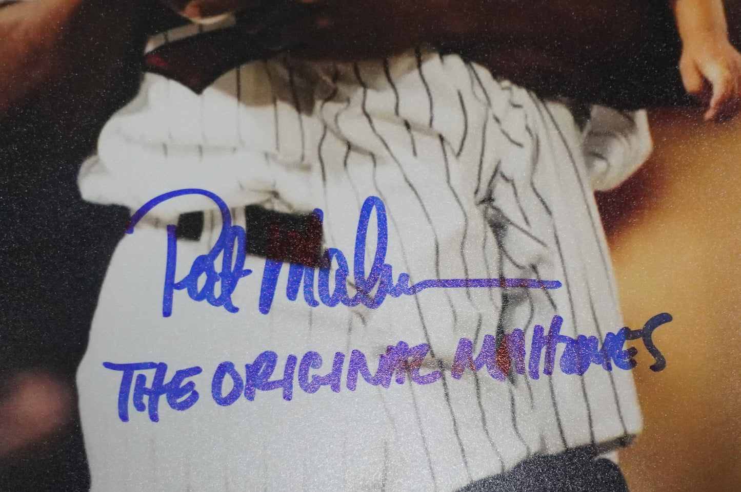 PAT PATRICK MAHOMES SR. SIGNED 8x10 PHOTO w/THE ORIGINAL Twins BAS COA