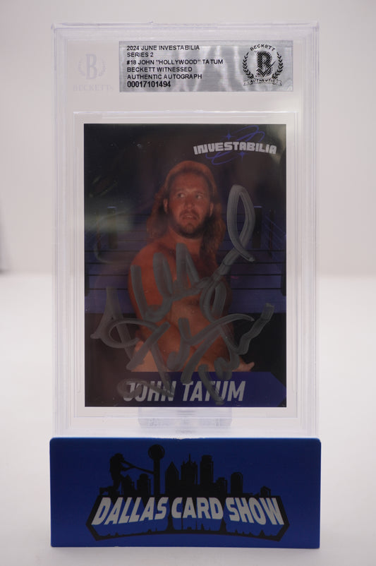 2024 JUNE INVESTABILIA SERIES 2 #18 JOHN "HOLLYWOOD" TATUM BAS AUTHENTIC AUTO