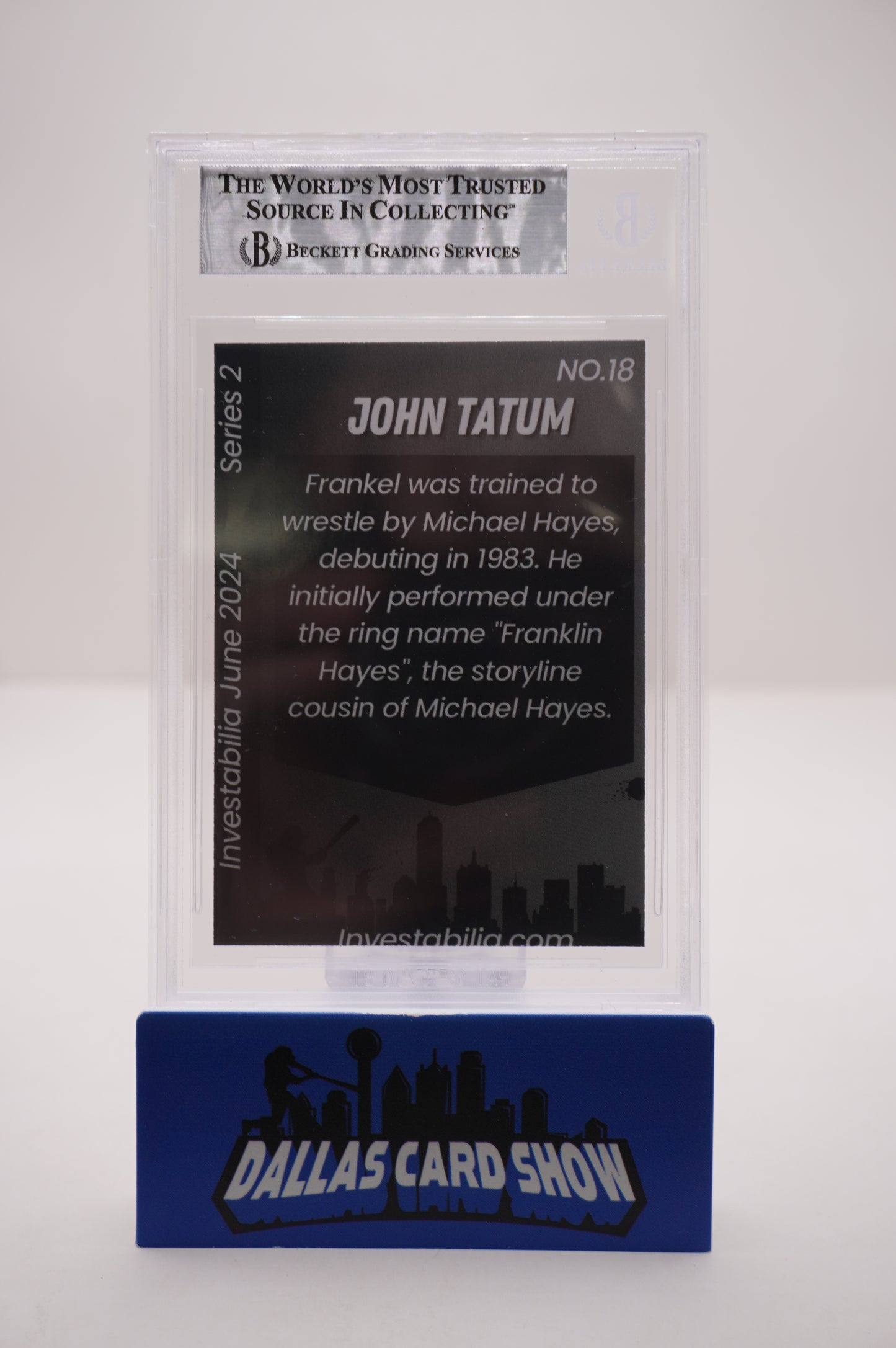 2024 JUNE INVESTABILIA SERIES 2 #18 JOHN "HOLLYWOOD" TATUM BAS AUTHENTIC AUTO