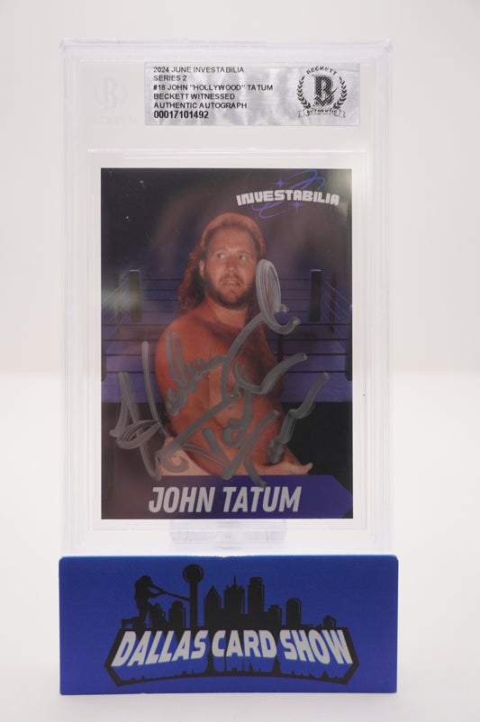 2024 JUNE INVESTABILIA SERIES 2 #18 JOHN "HOLLYWOOD" TATUM BAS AUTHENTIC AUTO