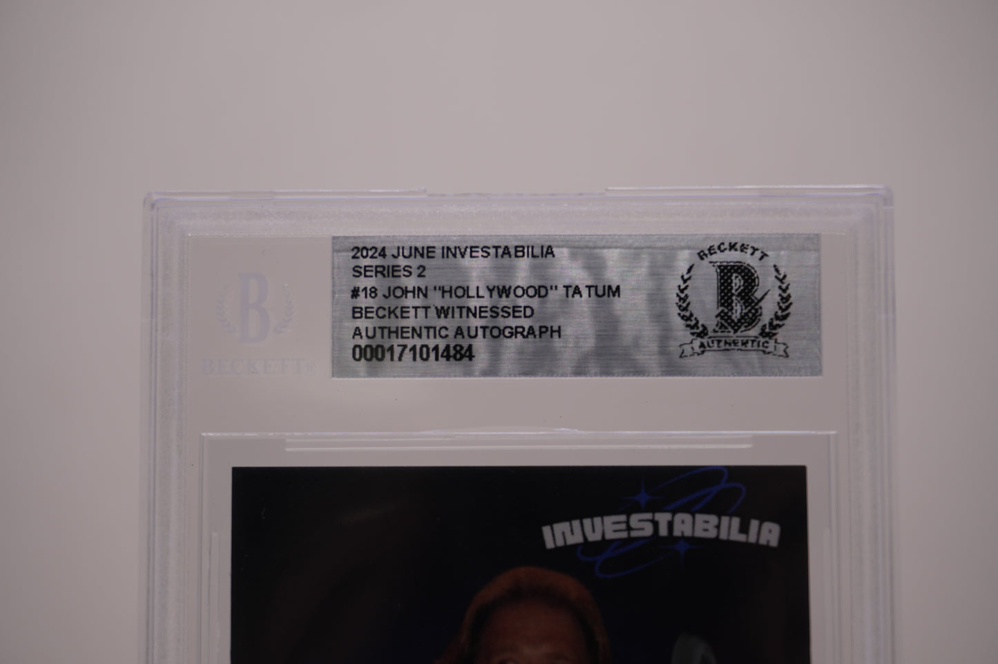 2024 JUNE INVESTABILIA SERIES 2 #18 JOHN "HOLLYWOOD" TATUM BAS AUTHENTIC AUTO
