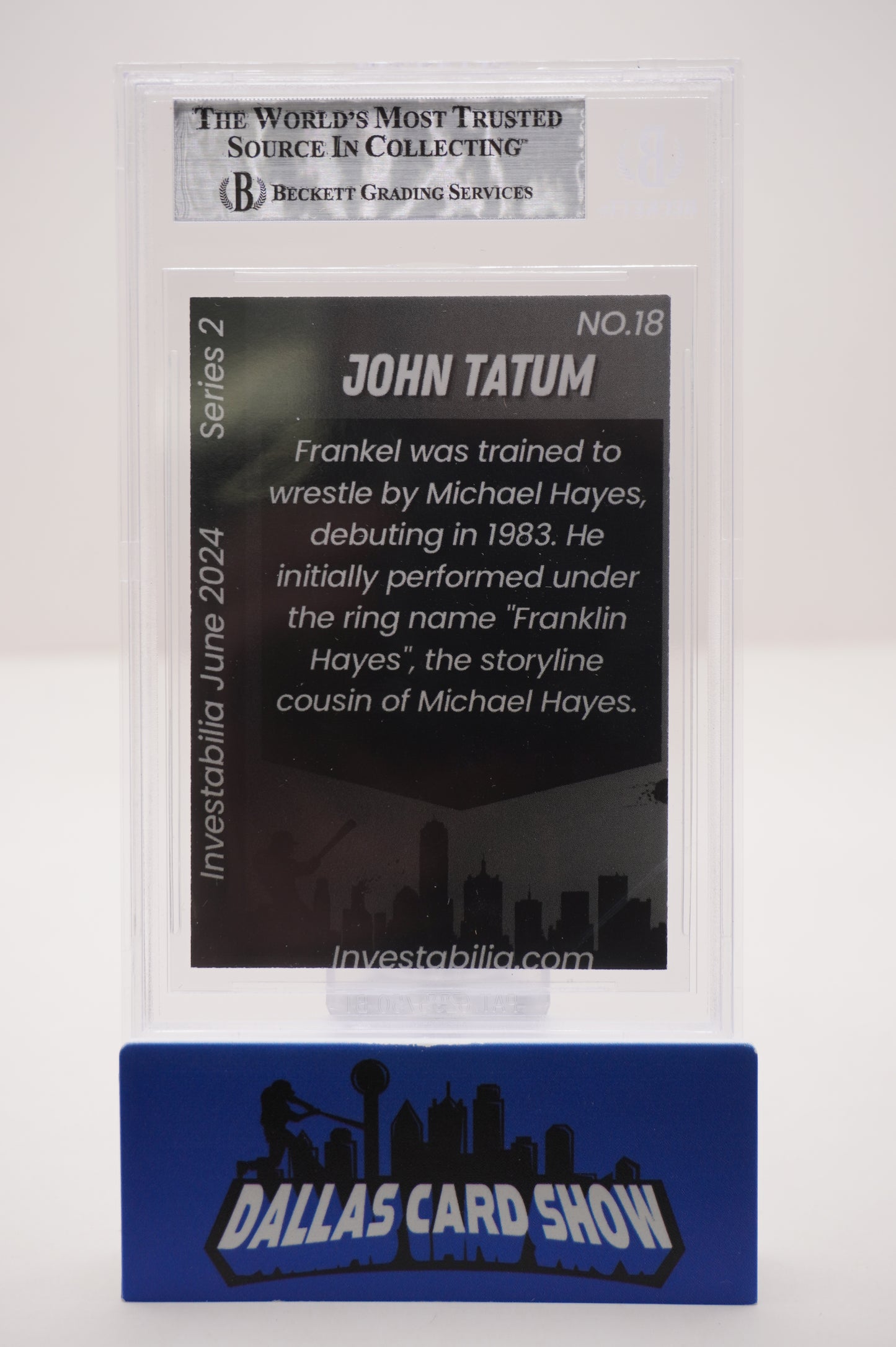 2024 JUNE INVESTABILIA SERIES 2 #18 JOHN "HOLLYWOOD" TATUM BAS AUTHENTIC AUTO