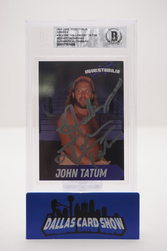 2024 JUNE INVESTABILIA SERIES 2 #18 JOHN "HOLLYWOOD" TATUM BAS AUTHENTIC AUTO