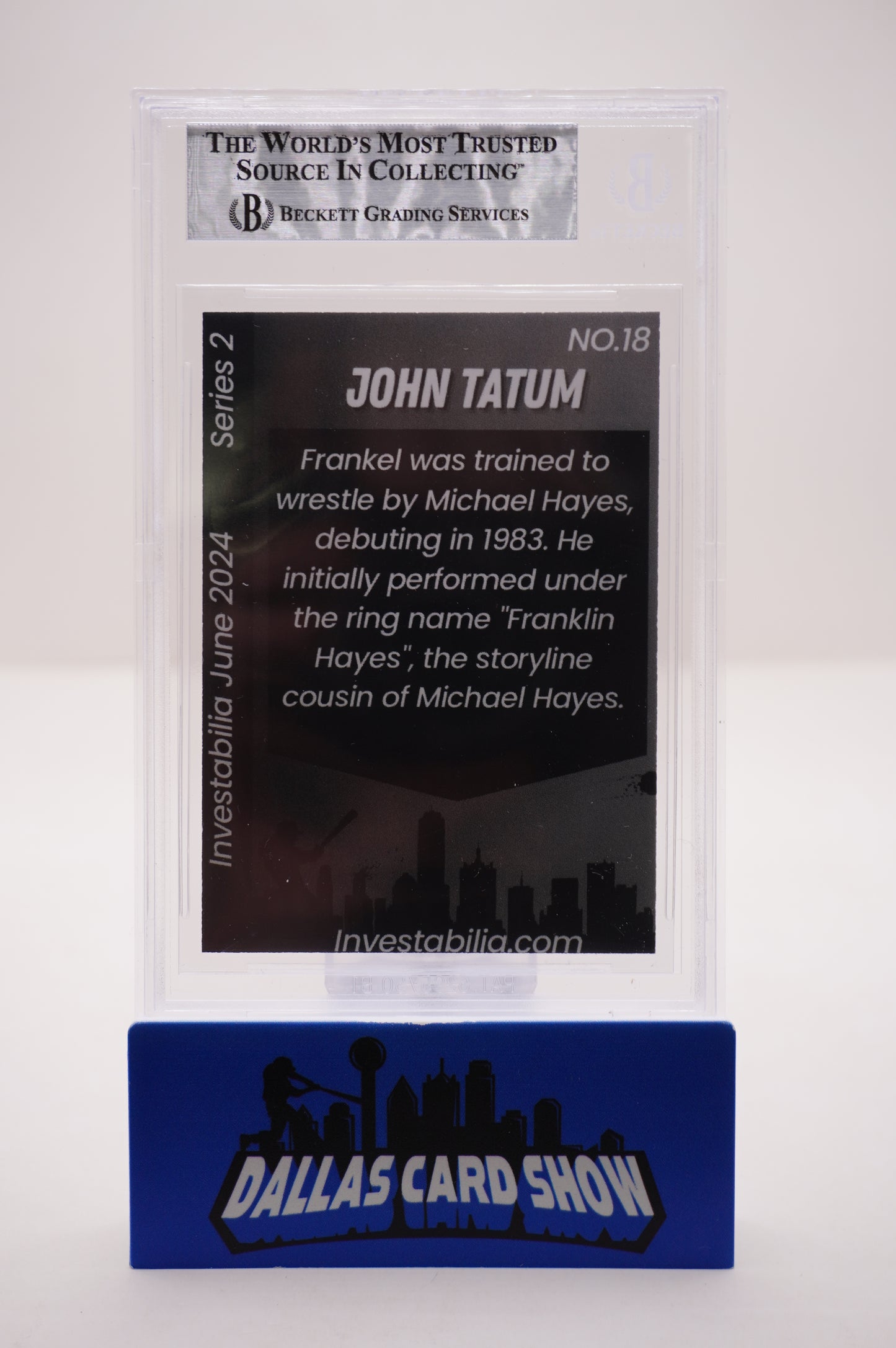 2024 JUNE INVESTABILIA SERIES 2 #18 JOHN "HOLLYWOOD" TATUM BAS AUTHENTIC AUTO
