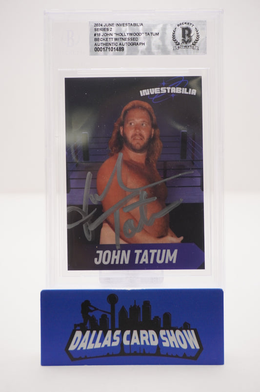 2024 JUNE INVESTABILIA SERIES 2 #18 JOHN "HOLLYWOOD" TATUM BAS AUTHENTIC AUTO