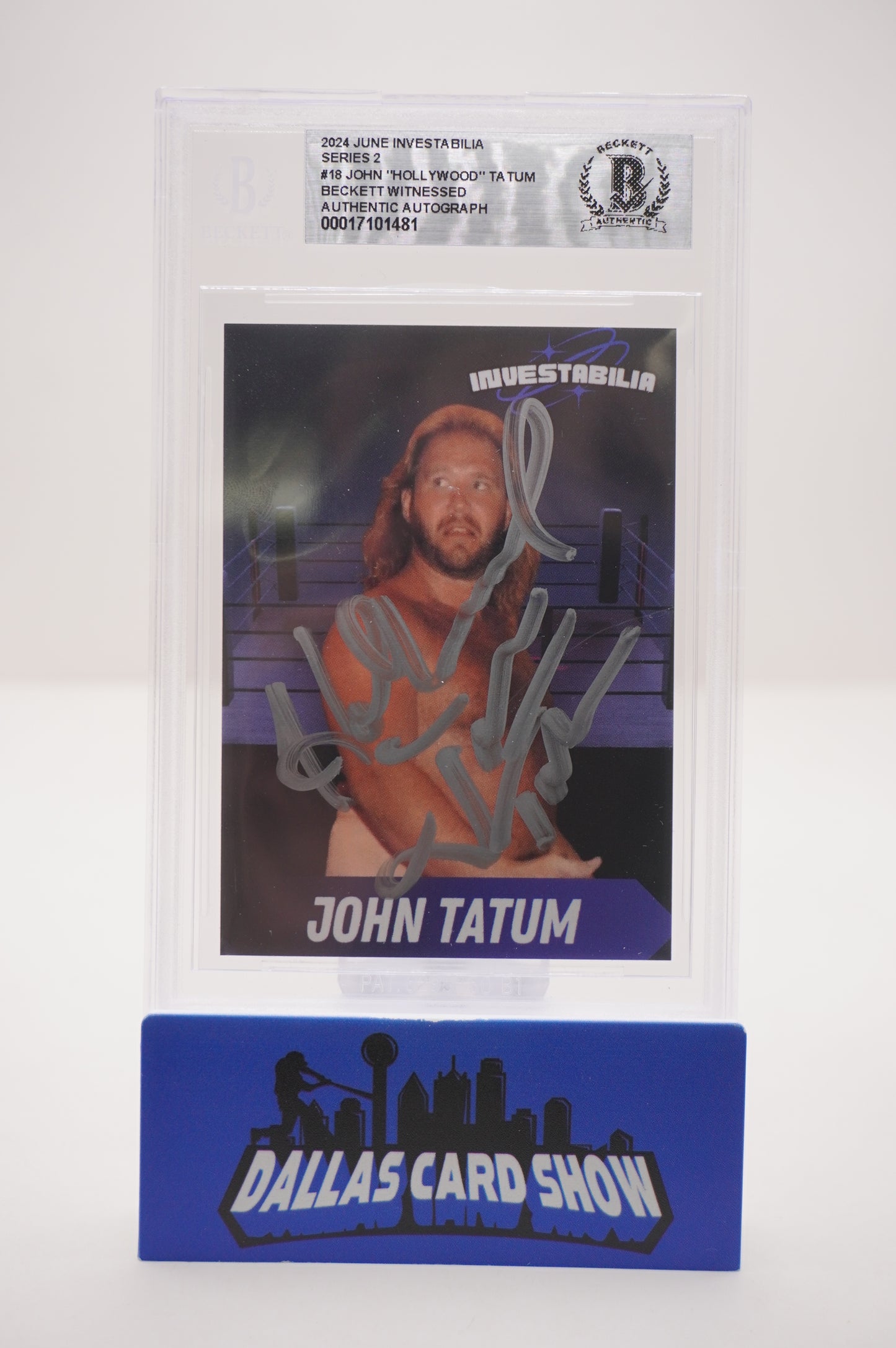 2024 JUNE INVESTABILIA SERIES 2 #18 JOHN "HOLLYWOOD" TATUM BAS AUTHENTIC AUTO