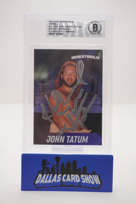 2024 JUNE INVESTABILIA SERIES 2 #18 JOHN "HOLLYWOOD" TATUM BAS AUTHENTIC AUTO