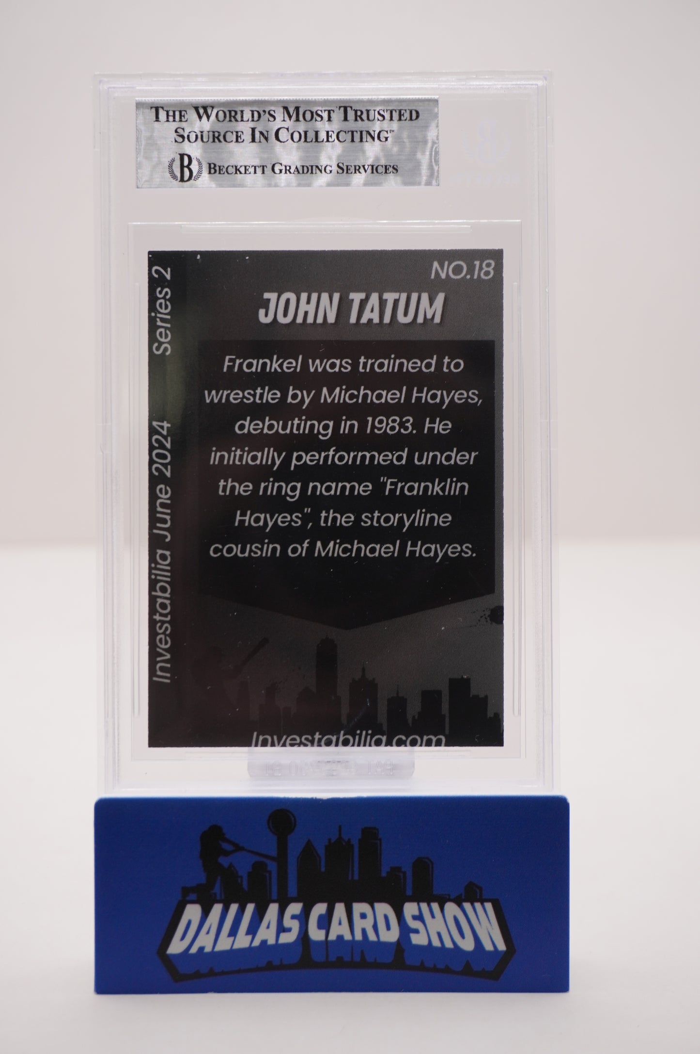 2024 JUNE INVESTABILIA SERIES 2 #18 JOHN "HOLLYWOOD" TATUM BAS AUTHENTIC AUTO
