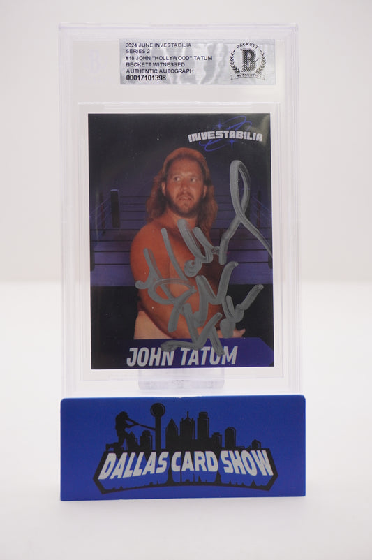 2024 JUNE INVESTABILIA SERIES 2 #18 JOHN "HOLLYWOOD" TATUM BAS AUTHENTIC AUTO