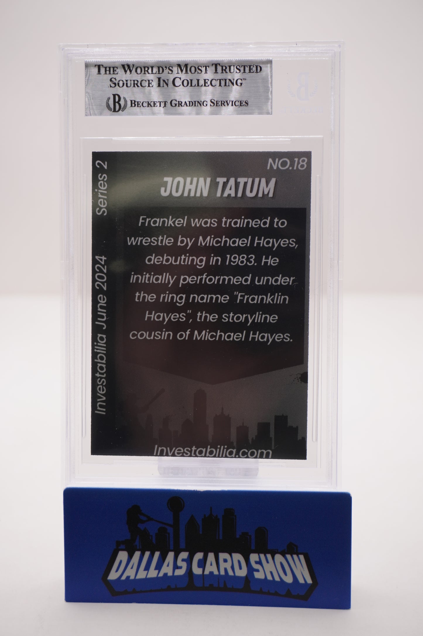 2024 JUNE INVESTABILIA SERIES 2 #18 JOHN "HOLLYWOOD" TATUM BAS AUTHENTIC AUTO