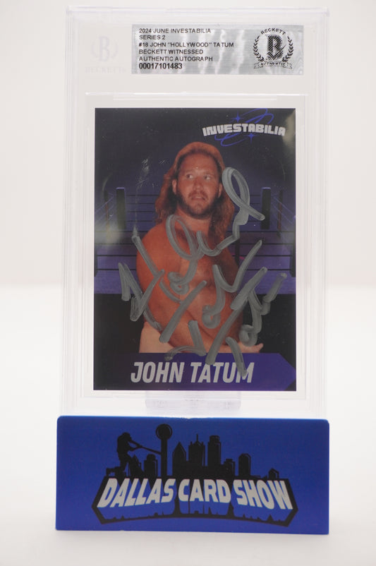 2024 JUNE INVESTABILIA SERIES 2 #18 JOHN "HOLLYWOOD" TATUM BAS AUTHENTIC AUTO