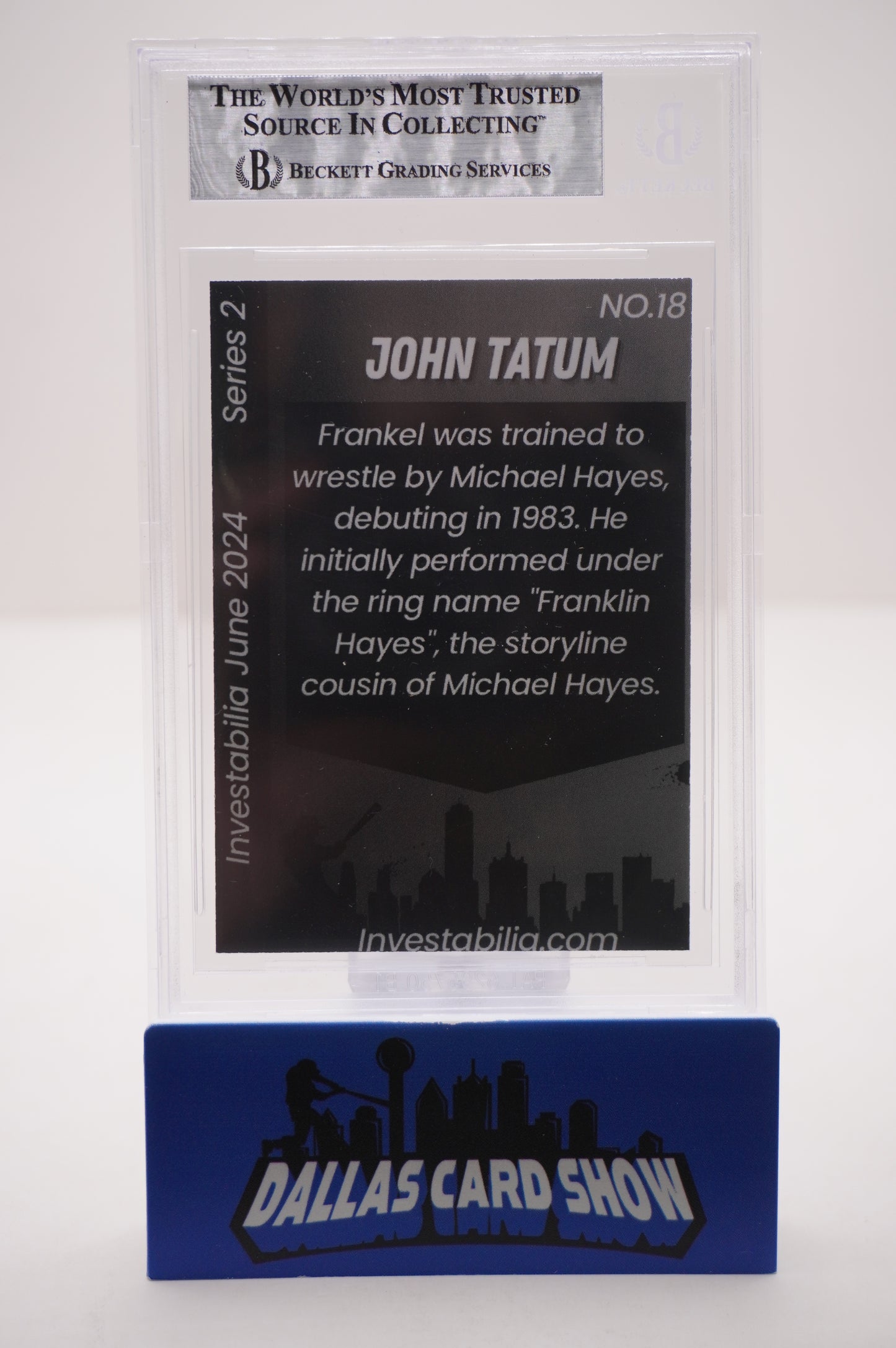 2024 JUNE INVESTABILIA SERIES 2 #18 JOHN "HOLLYWOOD" TATUM BAS AUTHENTIC AUTO