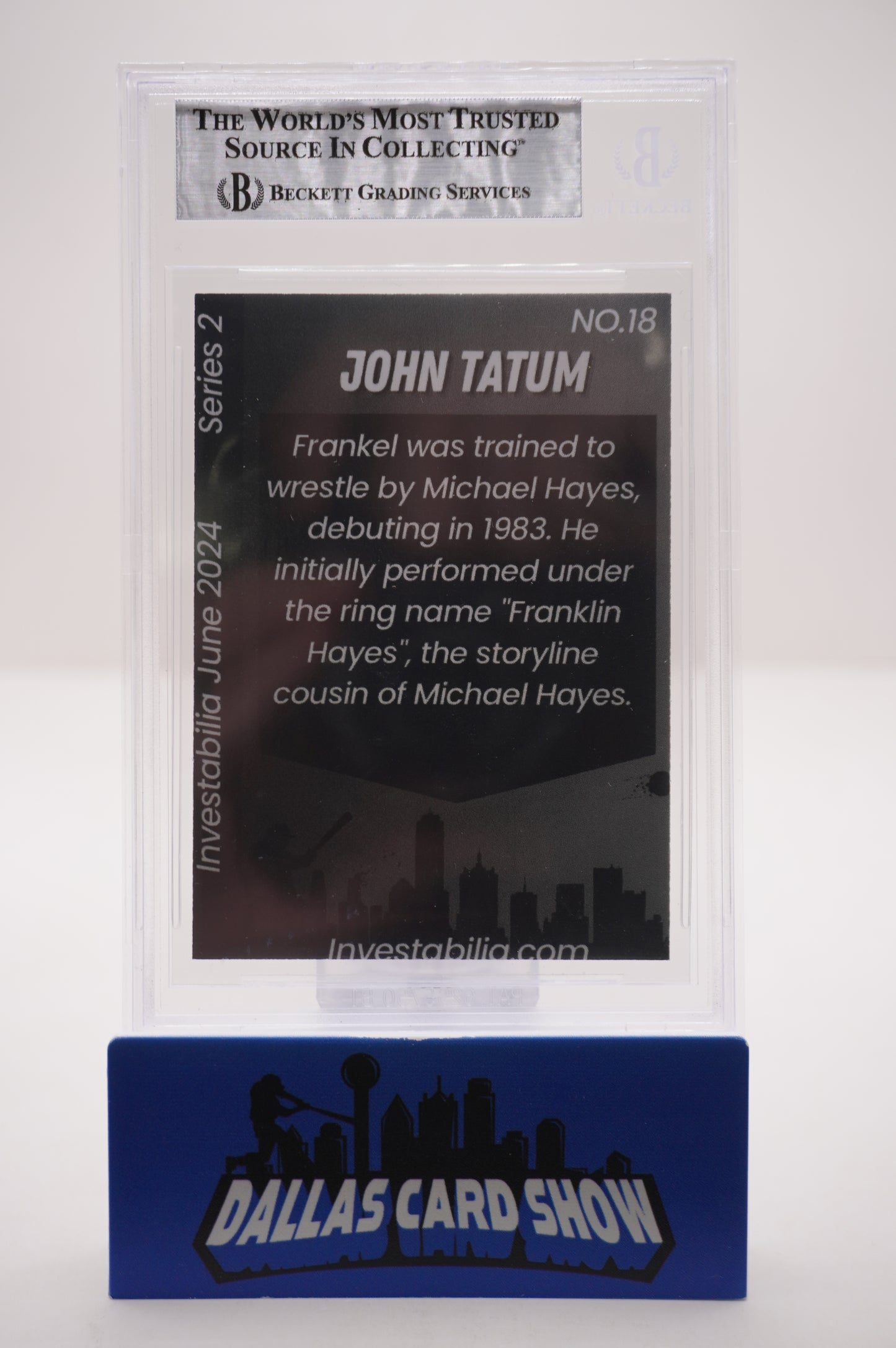 2024 JUNE INVESTABILIA SERIES 2 #18 JOHN "HOLLYWOOD" TATUM BAS AUTHENTIC AUTO