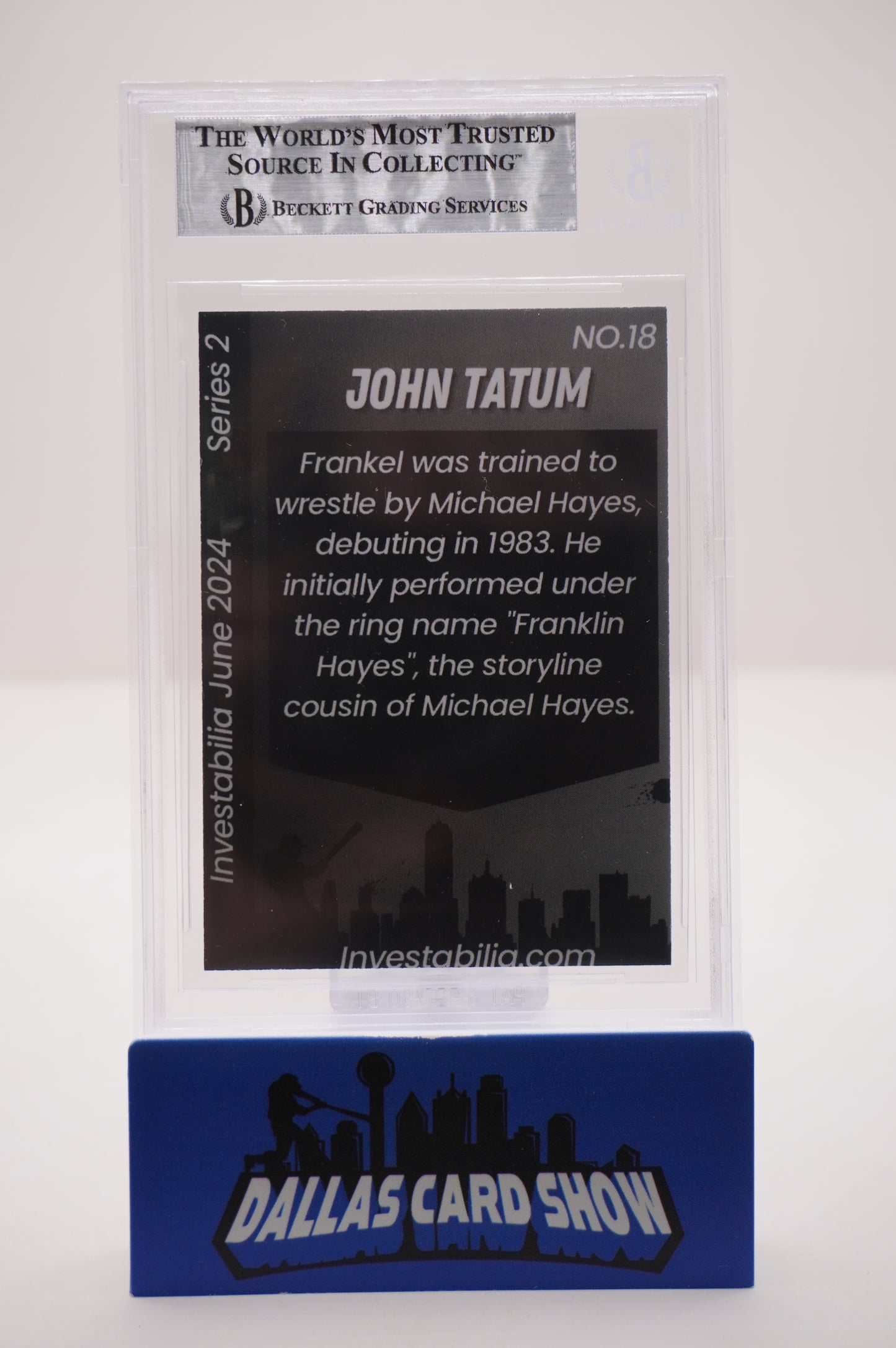2024 JUNE INVESTABILIA SERIES 2 #18 JOHN "HOLLYWOOD" TATUM BAS AUTHENTIC AUTO