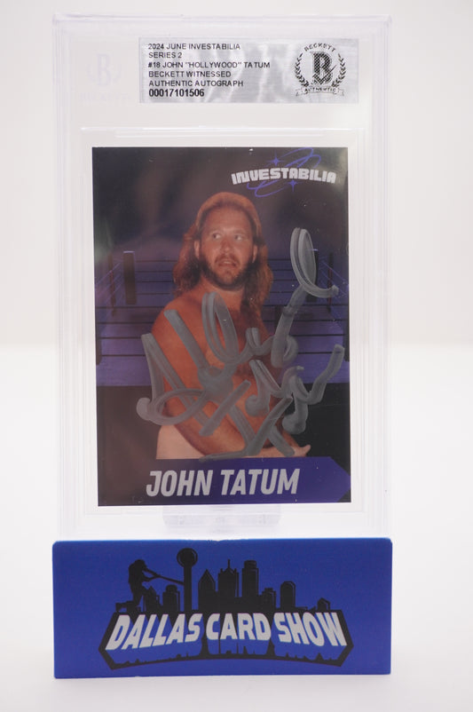 2024 JUNE INVESTABILIA SERIES 2 #18 JOHN "HOLLYWOOD" TATUM BAS AUTHENTIC AUTO