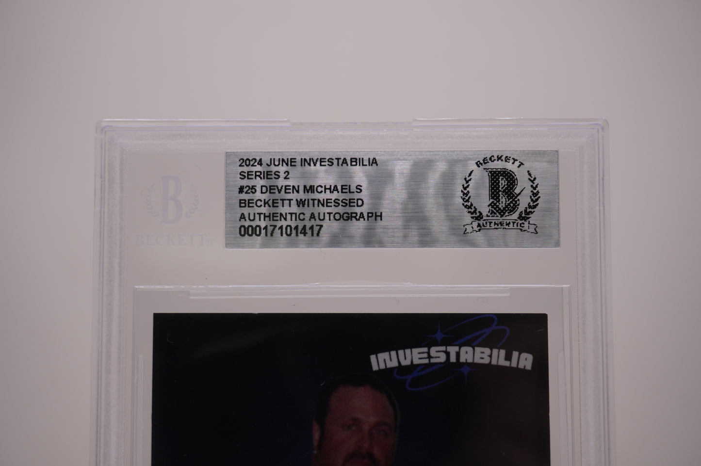 2024 JUNE INVESTABILIA SERIES 2 #25 DEVEN MICHAELS BAS AUTHENTIC AUTO