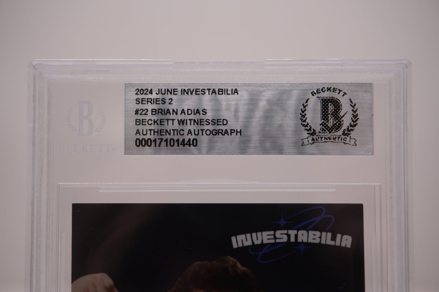 2024 JUNE INVESTABILIA SERIES 2 #22 BRIAN ADIAS BAS AUTHENTIC AUTO