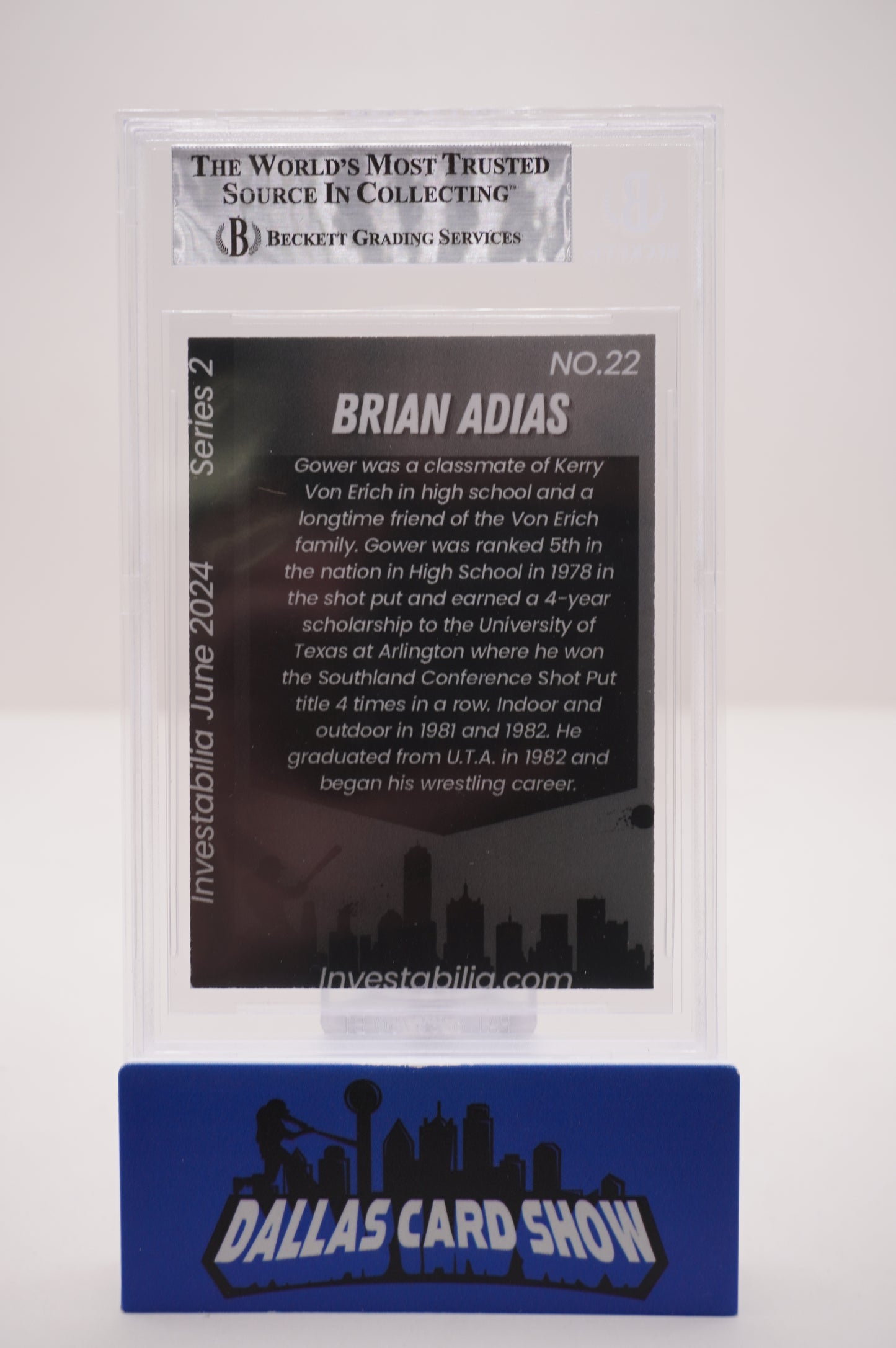 2024 JUNE INVESTABILIA SERIES 2 #22 BRIAN ADIAS BAS AUTHENTIC AUTO