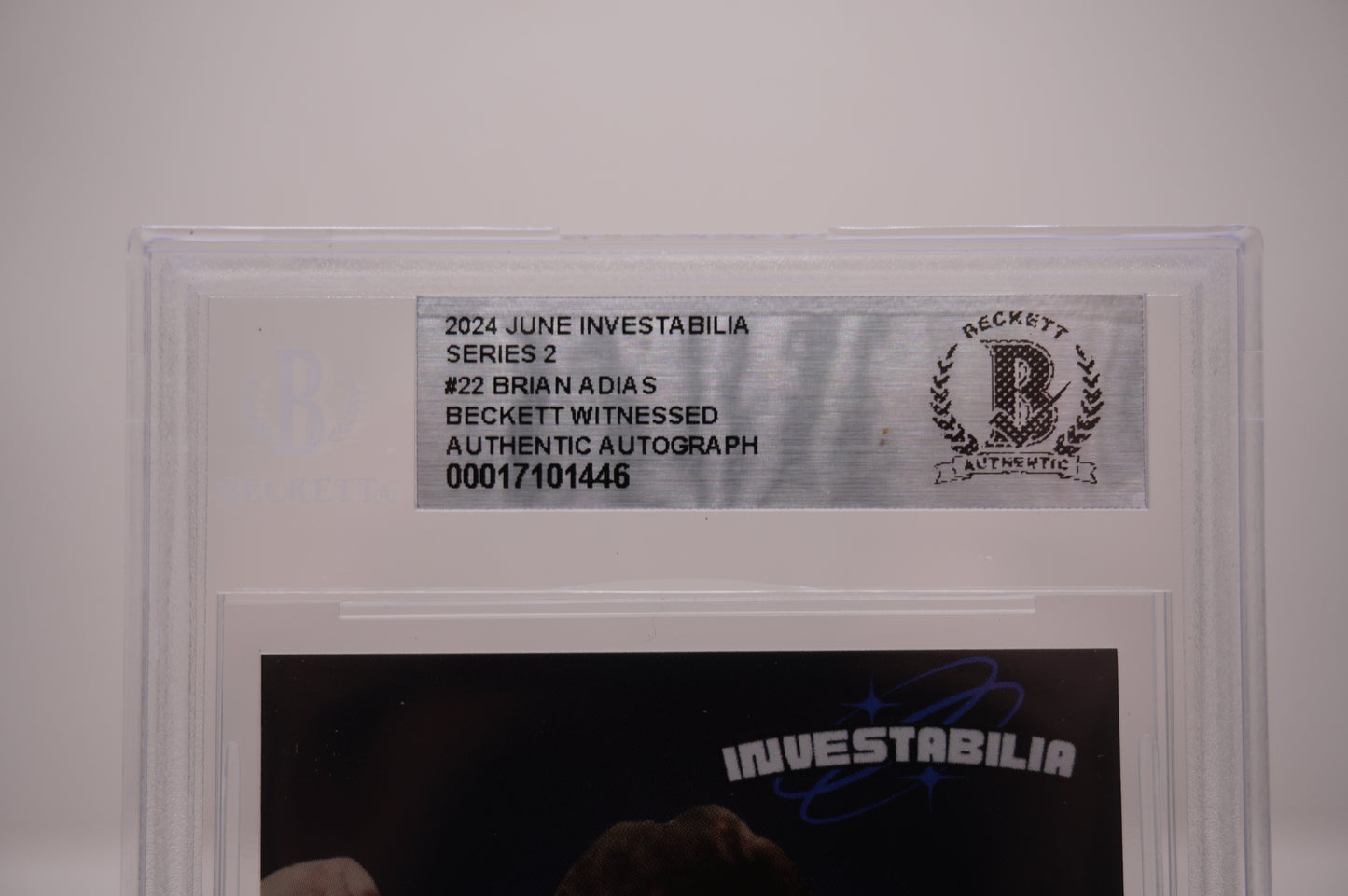 2024 JUNE INVESTABILIA SERIES 2 #22 BRIAN ADIAS BAS AUTHENTIC AUTO
